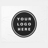 Uw Business Logo Promotion Business Company Fleece Deken (Voorkant (Horizontaal))
