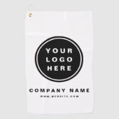 Uw Business Logo Promotion Business Company Golfhanddoek (Voorkant)