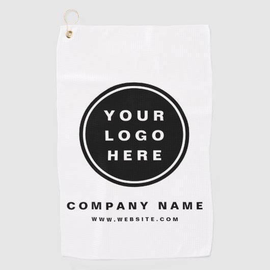 Uw Business Logo Promotion Business Company Golfhanddoek (Voorkant)