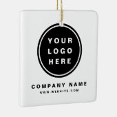 Uw Business Logo Promotion Business Company Keramisch Ornament (Rechts)