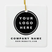 Uw Business Logo Promotion Business Company Keramisch Ornament (Voorkant)