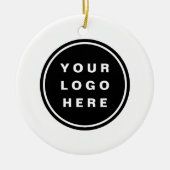 Uw Business Logo Promotion Business Company Keramisch Ornament (Voorkant)