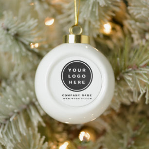 Uw Business Logo Promotion Business Company Keramische Bal Ornament