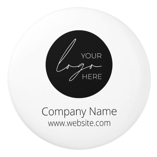 Uw Business Logo Promotion Business Company Keramische Knop (Voorkant)