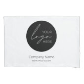 Uw Business Logo Promotion Business Company Kussensloop (Voorkant)