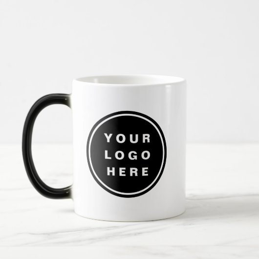 Uw Business Logo Promotion Business Company Magische Mok (Links)