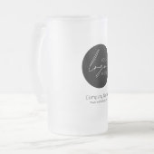 Uw Business Logo Promotion Business Company Matglas Bierpul (Voorkant links)