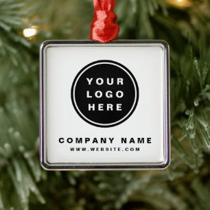 Uw Business Logo Promotion Business Company Metalen Ornament