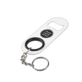 Uw Business Logo Promotion Business Company Mini Flessenopener (Achterkant Gekanteld)
