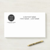 Uw Business Logo Promotion Business Company Post-it® Notes (Op bureau)