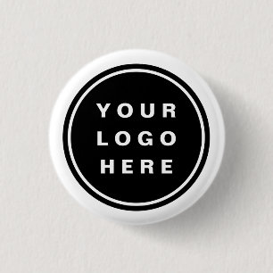 Uw Business Logo Promotion Business Company Ronde Button 3,2 Cm