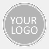 Uw Business Logo Promotion Business Company Ronde Sticker (Voorkant)