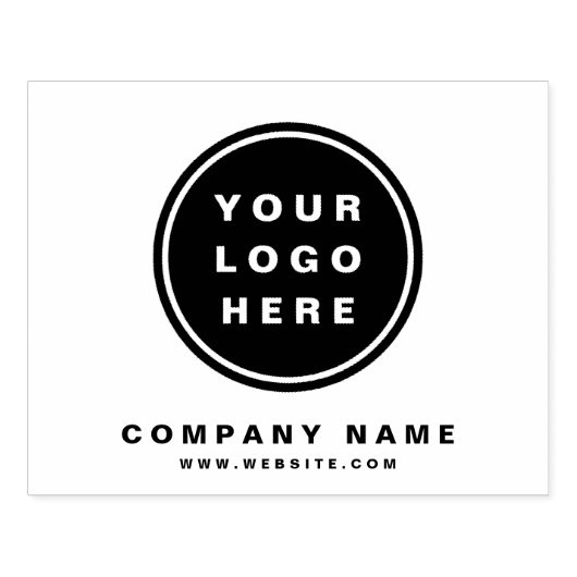 Uw Business Logo Promotion Business Company Rubberstempel (Afrduk)