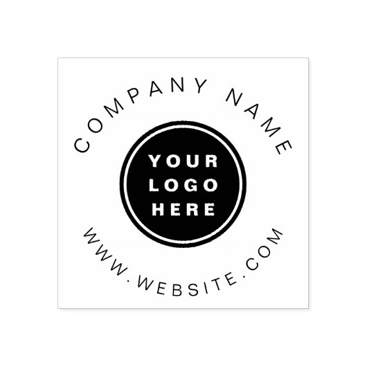 Uw Business Logo Promotion Business Company Rubberstempel (Afrduk)