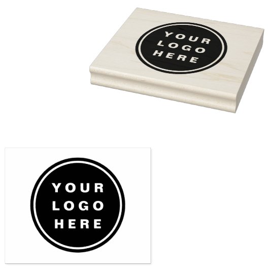 Uw Business Logo Promotion Business Company Rubberstempel (Gestempeld)