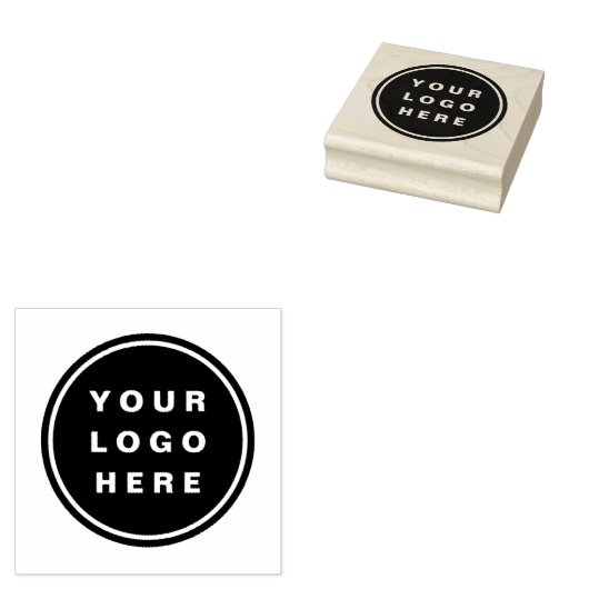 Uw Business Logo Promotion Business Company Rubberstempel (Gestempeld)