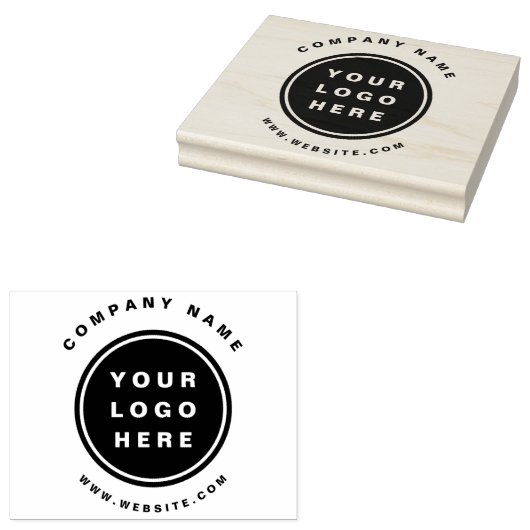 Uw Business Logo Promotion Business Company Rubberstempel (Gestempeld)