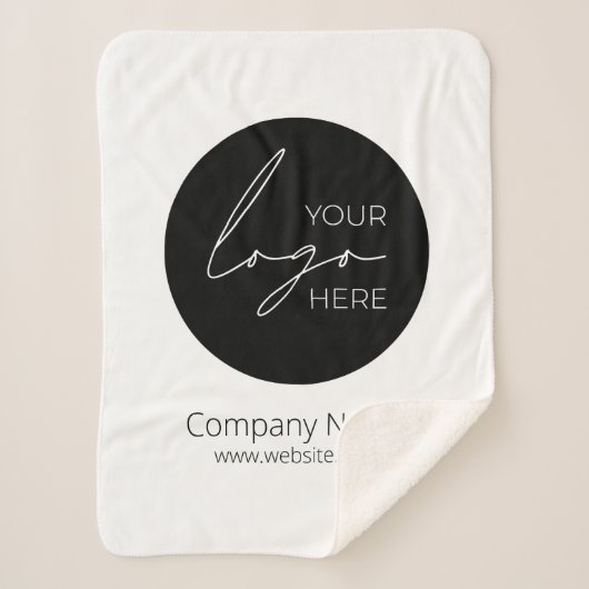 Uw Business Logo Promotion Business Company Sherpa Deken (Voorkant)