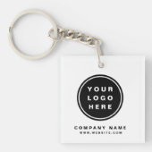 Uw Business Logo Promotion Business Company Sleutelhanger (voorkant)