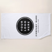 Uw Business Logo Promotion Business Company Strandlaken (Voorkant)