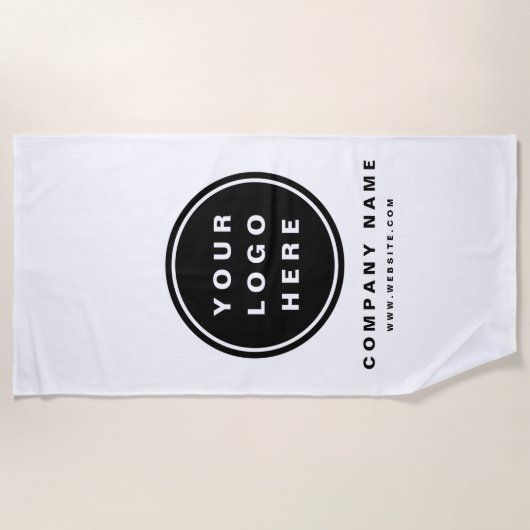 Uw Business Logo Promotion Business Company Strandlaken (Voorkant)