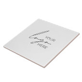 Uw Business Logo Promotion Business Company Tegeltje (Zijkant)