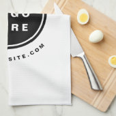 Uw Business Logo Promotion Business Company Theedoek (Quarter Fold)