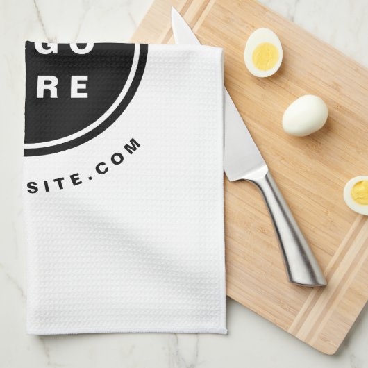 Uw Business Logo Promotion Business Company Theedoek (Quarter Fold)