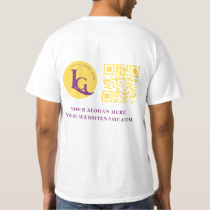 Uw Business Logo QR Code Custom T-shirt