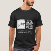 Uw Business Logo QR Code Custom T-shirt (Voorkant)