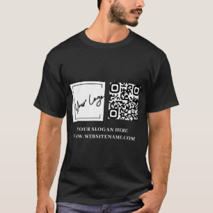 Uw Business Logo QR Code Custom T-shirt