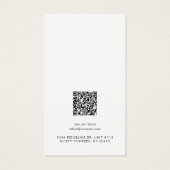 Uw Business Logo QR Code Earring Display Kaart (Achterkant)