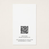 Uw Business Logo QR Code Earring Display Kaart (Achterkant)