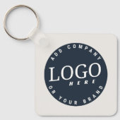 Uw Business Logo QR Code Medewerkers Swag Sleutelhanger (Voorkant)