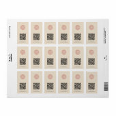 Uw Business Logo QR Code Modern Product ID Etiket (Full Sheet)