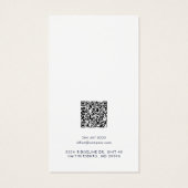 Uw Business Logo QR Code Oorbellen Display Kaart (Achterkant)