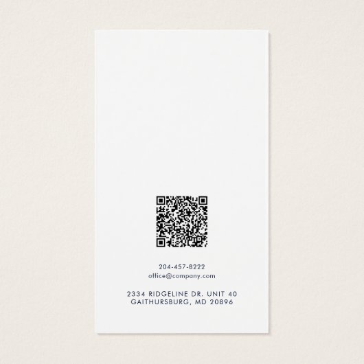 Uw Business Logo QR Code Oorbellen Display Kaart (Achterkant)