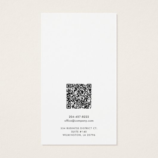 Uw Business Logo QR Code Oorbellen Display Kaart (Achterkant)