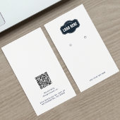 Uw Business Logo QR Code Oorbellen Display Kaart