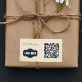 Uw Business Logo QR Code Product-ID Etiket