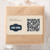 Uw Business Logo QR Code Product-ID Etiket (Insitu)