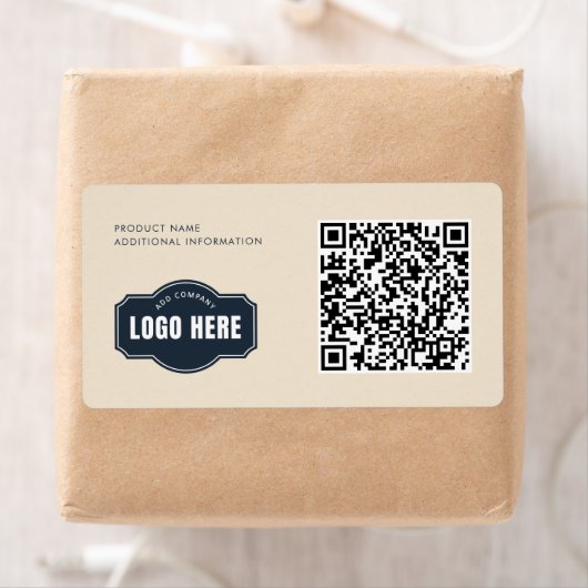 Uw Business Logo QR Code Product-ID Etiket (Insitu)