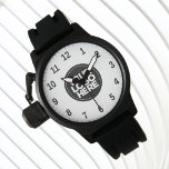 Uw Business Logo Simple Professional Horloge<br><div class="desc">Creëer uw eigen Business Logo Simple Professional Watch! Voeg uw bedrijf logo,  foto of een afbeelding. Een strak en modern design in zwart-wit kleur,  volledig aanpasbaar,  voor een heldere en stijlvolle uitstraling.</div>