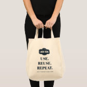 Uw Business Logo Slogan en Bedrijfsnaam Aangepast Tote Bag (Voorkant (product))