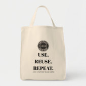 Uw Business Logo Slogan en bedrijfsnaam Tote Bag (Voorkant)