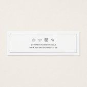 Uw Business Logo Stud Oorbellen Display Kaart (Achterkant)