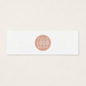Uw Business Logo Stud Oorbellen Display Kaart (Voorkant)