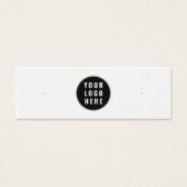 Uw Business Logo Stud Oorbellen Display Kaart (Voorkant)