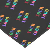 Uw Business Logo Table Runner - Kies kleur Korte Tafelloper (Hoek)