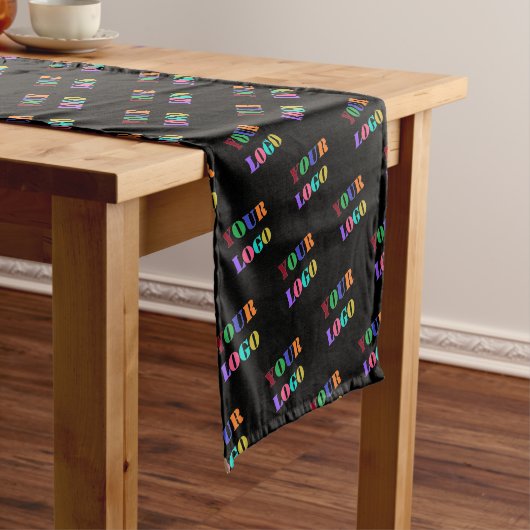 Uw Business Logo Table Runner - Kies kleur Korte Tafelloper (Voorbeeld)